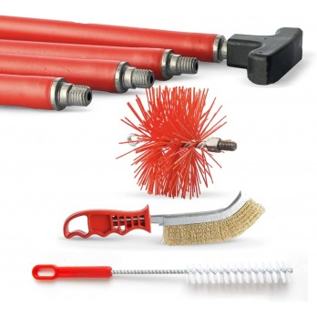 Set pulizia canna fumaria di 10 pezzi